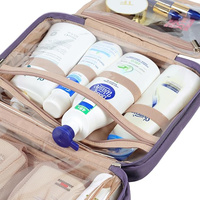 NISHEL Travel Toiletry Bag for Women Large Capacity, Makeup Essentials Organizer - Image 5