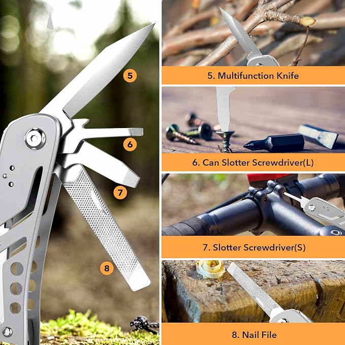 26-in-1 Multitool, Professional Stainless Steel Multi-Tool, Pocket Knife - Image 4