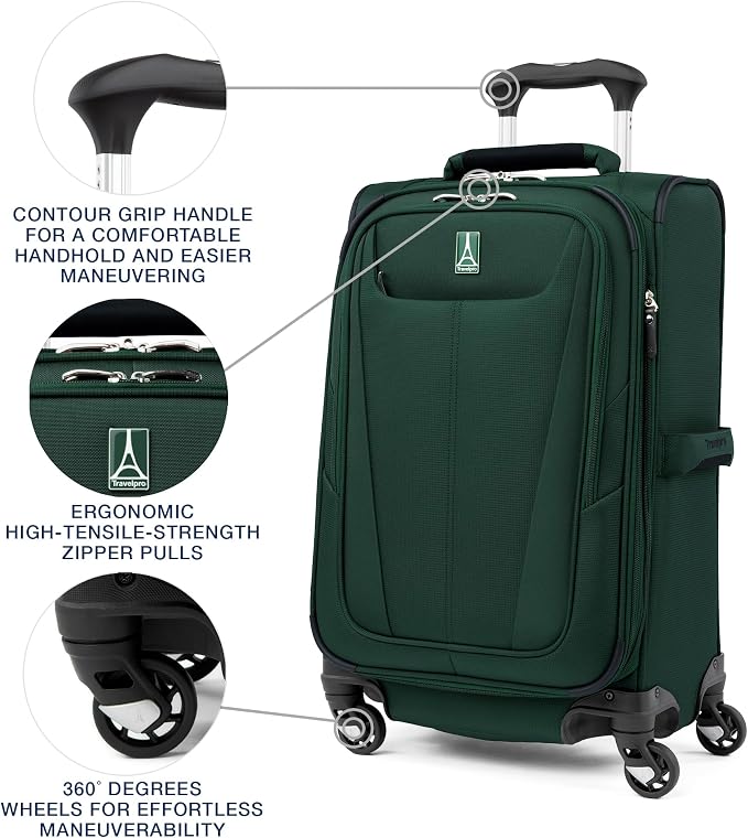 Travelpro Maxlite 5 Softside Expandable Carry-On Luggage - Image 3