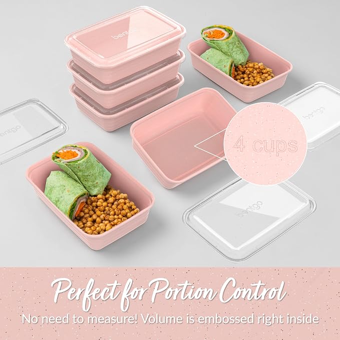 Bentgo 20-Piece Glitter Lightweight, Reusable BPA-Free 1-Compartment Containers - Image 6