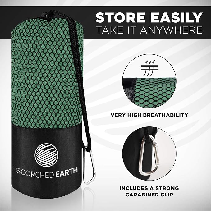 ScorchedEarth Microfiber Travel & Sports Towel Set - Image 3