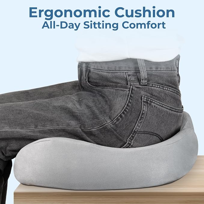 5 STARS UNITED Seat Cushion for Tailbone Pain Relief – Large Memory Foam - Image 3
