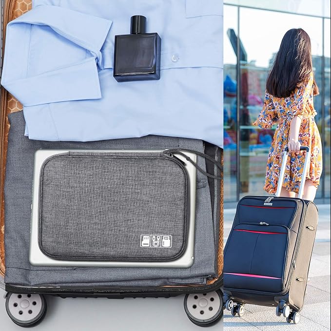 SELLYFELLY Travel Electronics Organizer Portable Cable Organizer Bag - Image 8