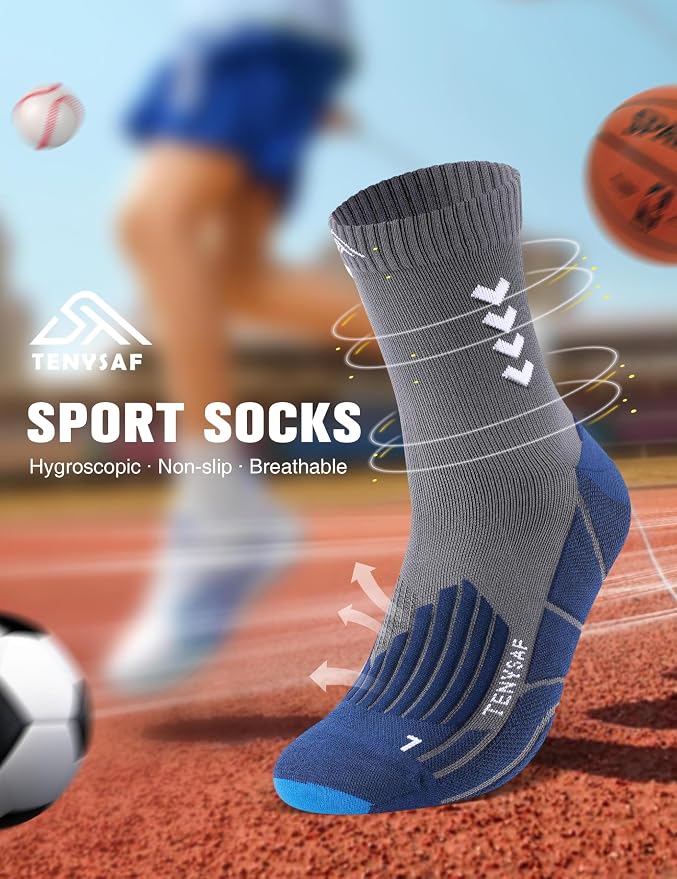 Compression Crew Running Socks: Athletic Socks - Image 3
