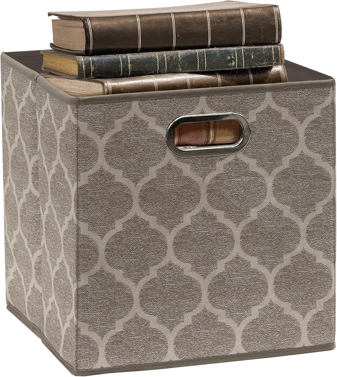 SIMPLE HOUSEWARE 11-Inch Collapsible Fabric Cube Storage Bin - Image 8