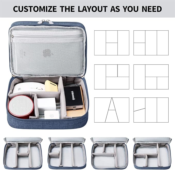 MIRLEWAIY Travel Cord Cable Organizer, Portable Electronics Accessories - Image 5