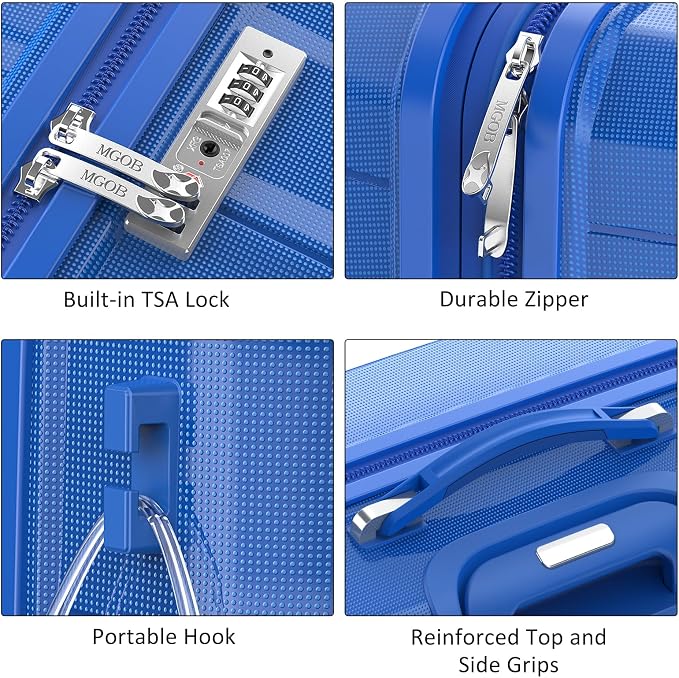 28 Inch Luggage with Spinner Wheels, Large Hard Shell Suitcase, Lightweight PP - Image 6