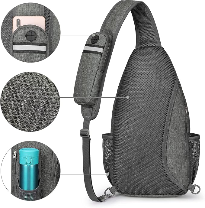 G4Free Sling Bag RFID Blocking Sling Backpack Crossbody Chest Bag Daypack - Image 4