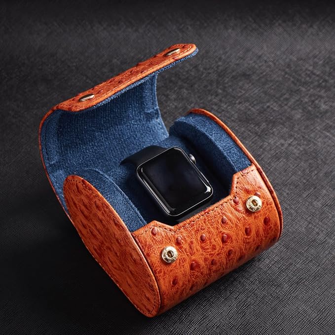 Genuine Napa Leather Watch Roll Travel Case - Image 4
