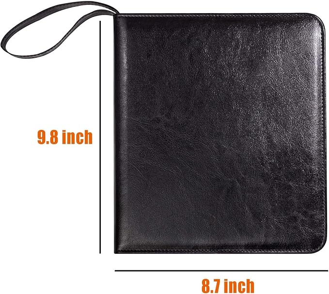 Portable Zippered Key Case, Leather Key Organizer - Image 3