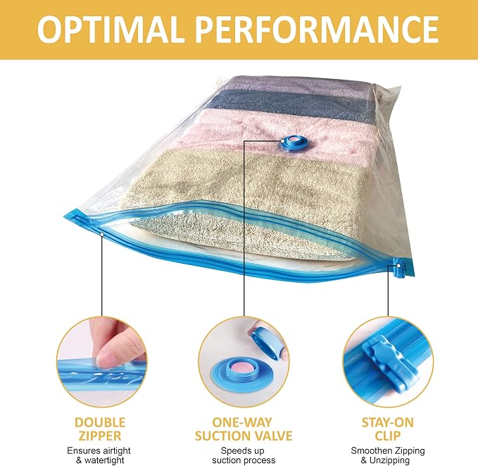 10 Medium Vaccum Storage Bags, Space Saver Vacuum Storage Bags Medium, Space - Image 5