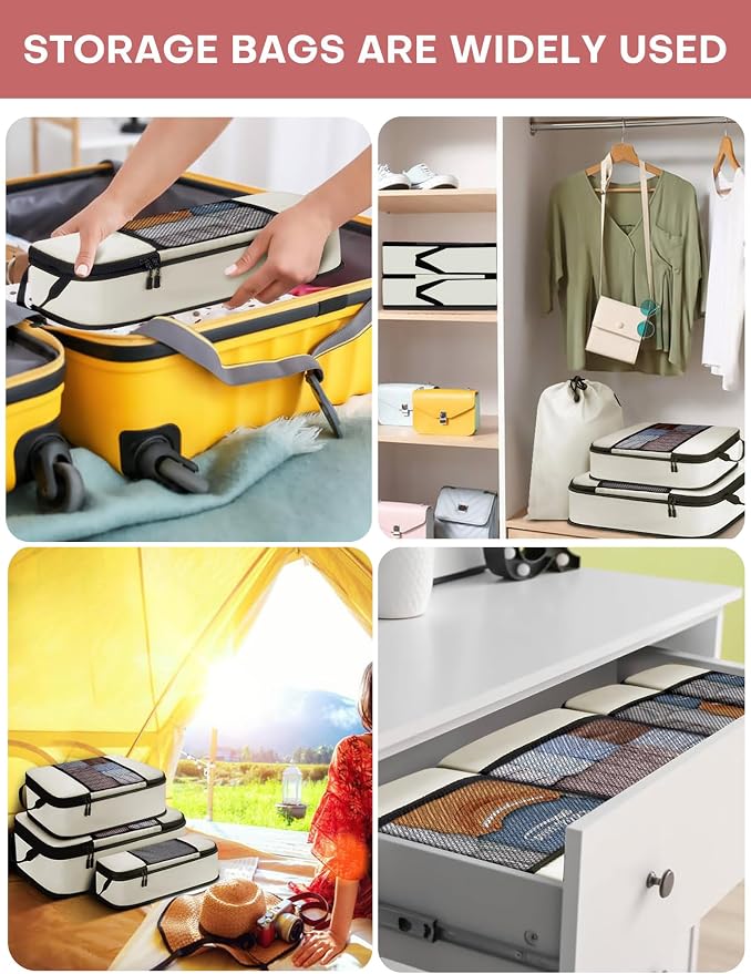 6 PCS Set Compression Packing Cubes - Image 3