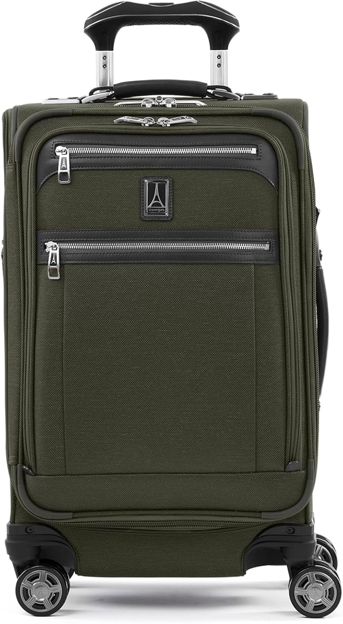 Travelpro Platinum Elite Softside Expandable Carry on Luggage, 8 Wheel Spinner by Travelpro