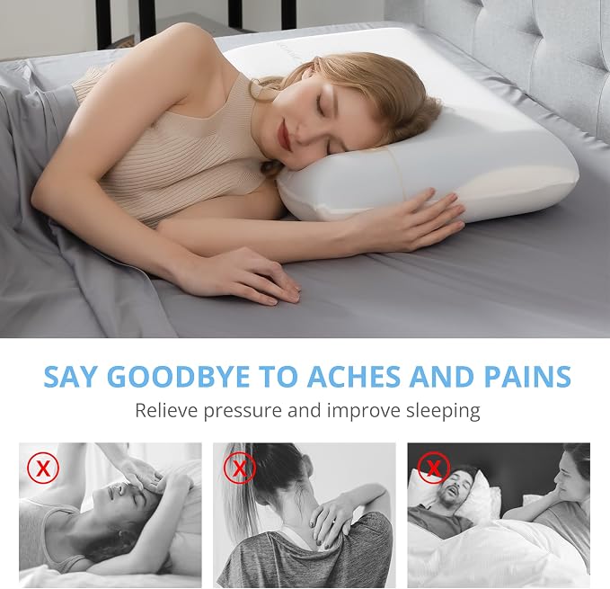EGOHOME Cooling Memory Foam Pillow - Image 8
