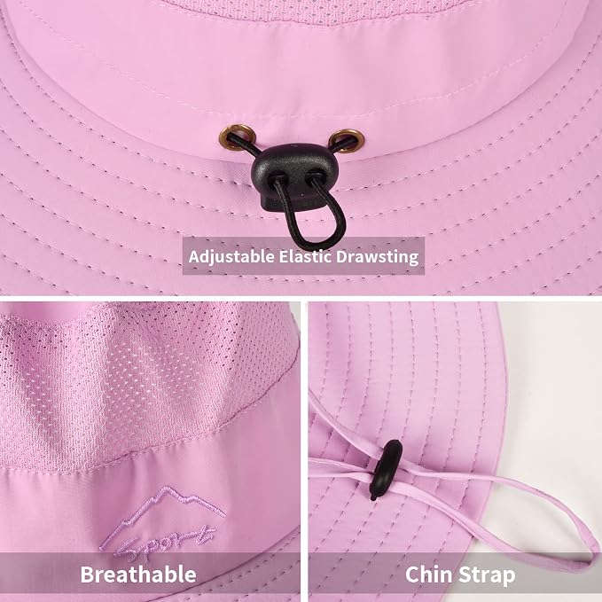 Sun Hats for Men Women Fishing Hat UPF 50+ Breathable Wide Brim Summer UV - Image 4