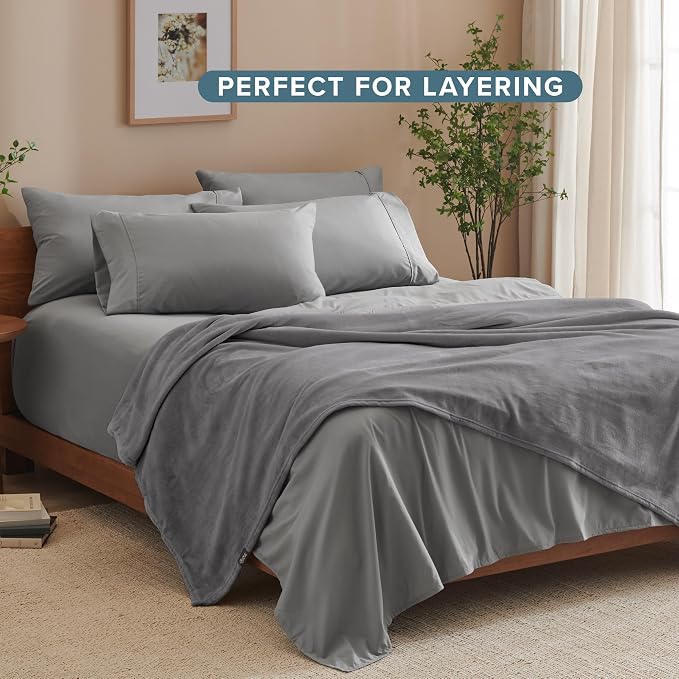 Bare Home Fleece Blanket - Image 7