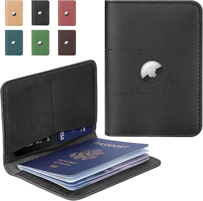 ALLIVE Passport Holder for Travel, Genuine Leather Passport Holder by ALLIVE