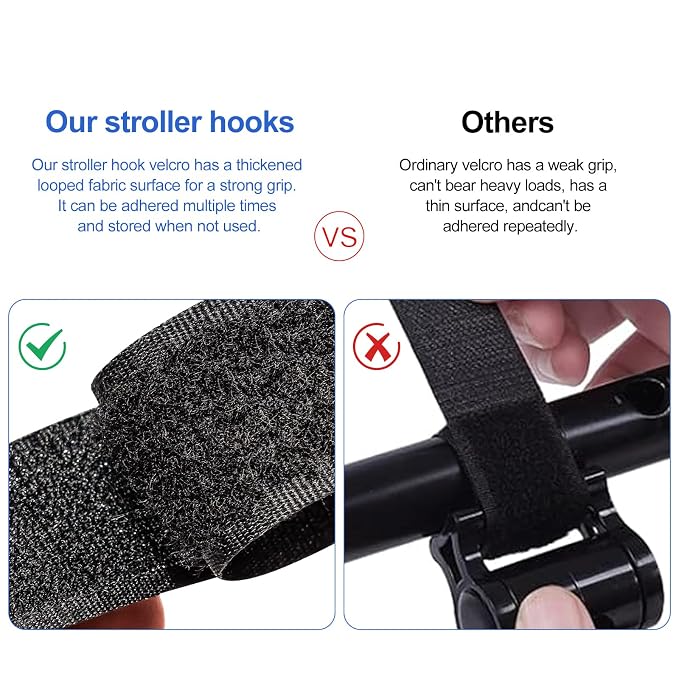 Versatile Stroller Hooks for Hanging Bags - Image 2