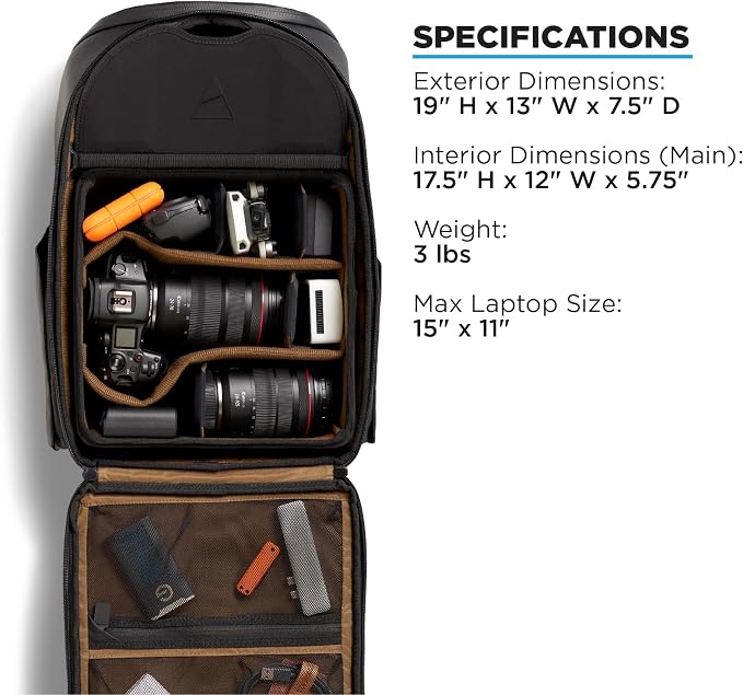 NOMATIC Peter Mckinnon Camera Pack 25L, Ladder & Divider - Image 9