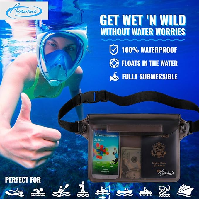 AiRunTech Waterproof Fanny Pack, Waterproof Pouch - Image 2