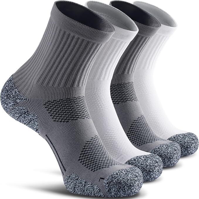 CWVLC Cushioned Compression Sport Quarter Socks by CWVLC