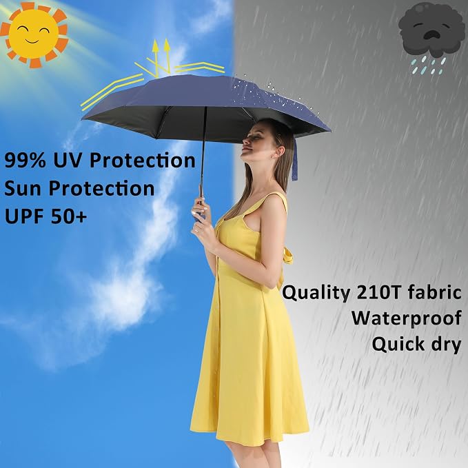 BAODINI Travel Mini Umbrella for Purse - Image 2