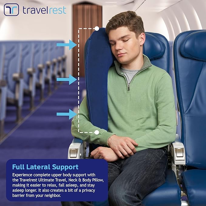TRAVELREST Ultimate Inflatable Travel Neck & Body Pillow - Image 5