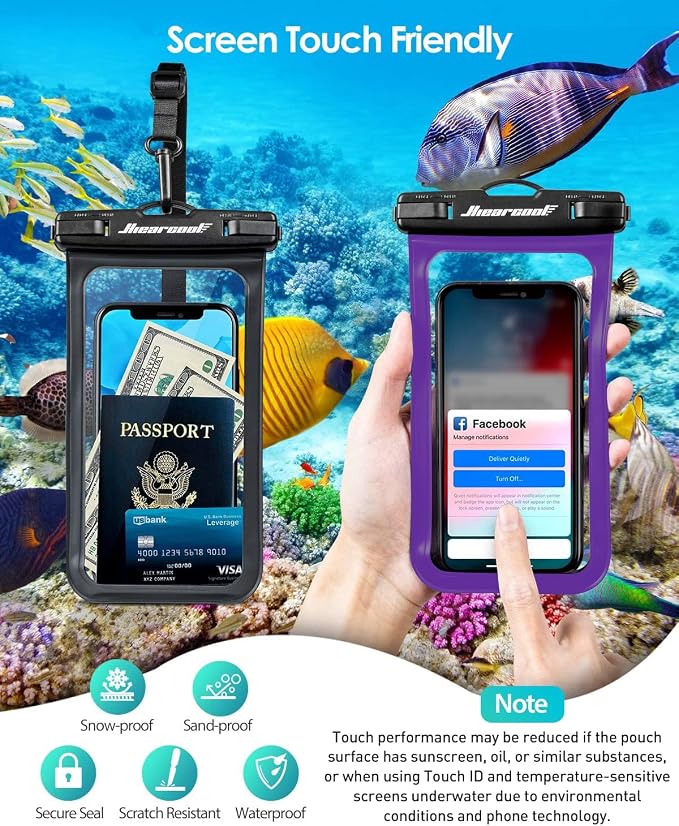 Hiearcool Universal Waterproof Phone Pouch Compatible - Image 6