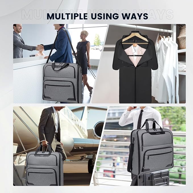 Garment Bags for Travel, Double Layered Carry on Garment Bag - Image 7