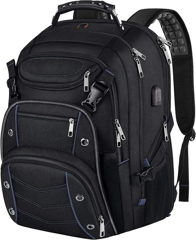 18.4 Laptop Backpack for unisex, 55L Extra Large Gaming Laptops Backpack by TryingtoBuyHappiness
