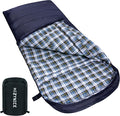 0 Degree Sleeping Bag 100% Cotton Flannel XXL by HiZYNICE