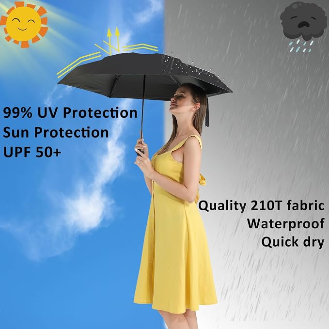 BAODINI Travel Mini Umbrella for Purse - Image 2