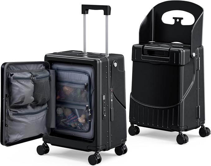24" Ride-On CHECKED Luggage by GHSY