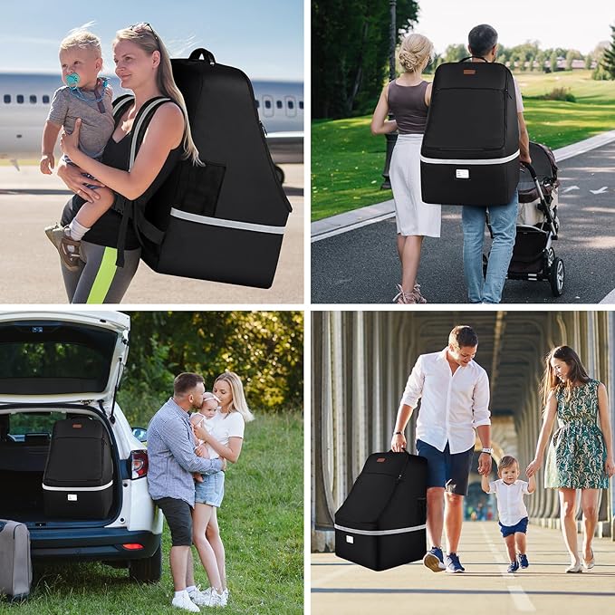 Car Seat Travel Bag, Padded Car Seats Backpack - Image 6