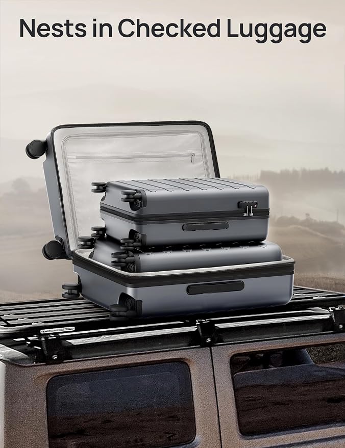 Carry on Luggage 22 X 14 X 9 Airline Approved, 20 Inch Luggage - Image 7