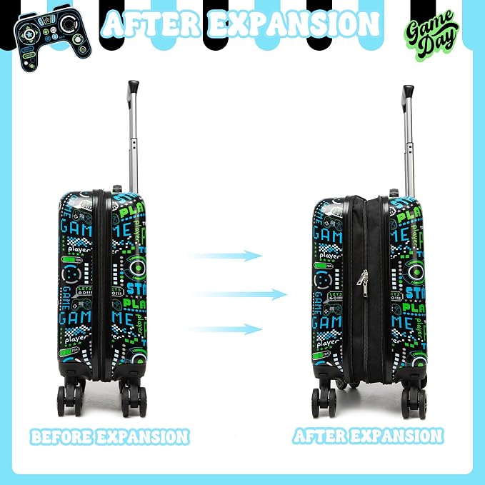 Kid’s Luggage Set 5 Piece Suitcase Set 16’’ Hardside Luggage - Image 6