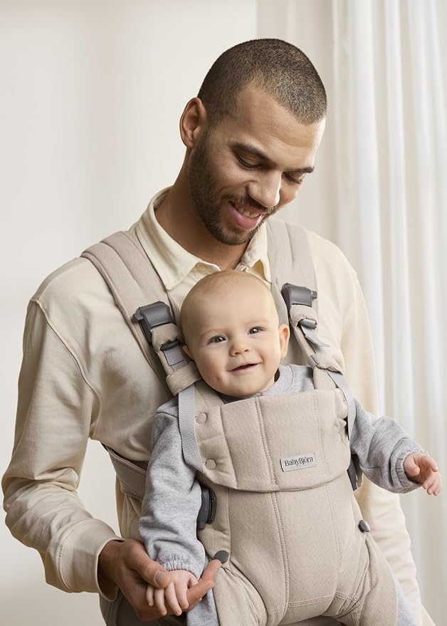 BabyBjörn Baby Carrier Harmony, Woven mélange, Light Beige | 3-in-1 Ergonomic - Image 4