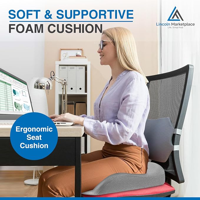 Extra-Dense Memory Foam Seat Cushion – Ergonomic Design - Image 6