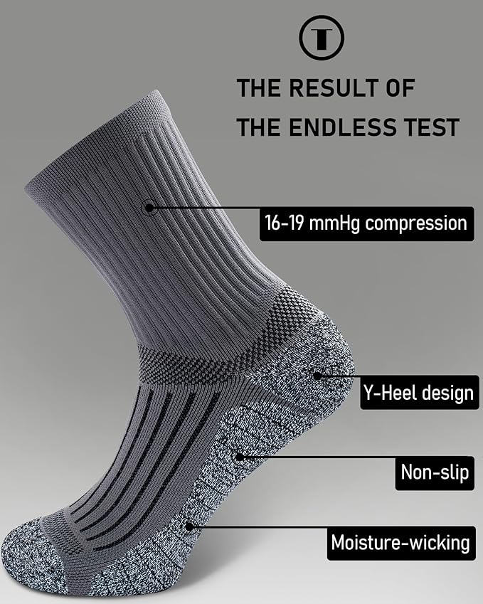 Elite Cushioned Compression Mid-crew Socks 4-Pack - Image 4