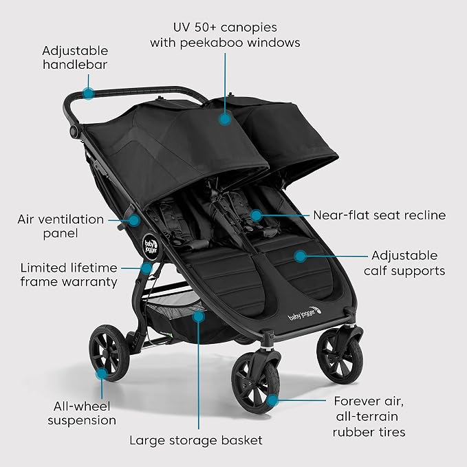 Baby Jogger City Mini GT2 All-Terrain Double Stroller - Image 7