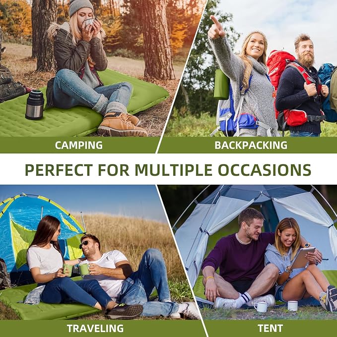 Camping Sleeping Pad, Extra Thick 5 Inch Camping Mat - Image 7