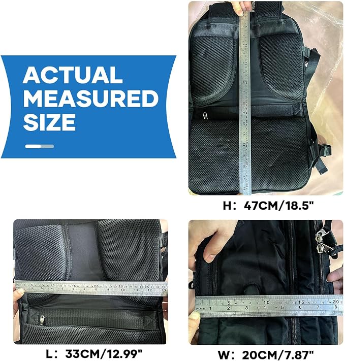 coowoz Large Travel Backpack For Women Men, Carry On Backpack Flight Approved - Image 8