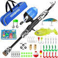 ODDSPRO Kids Fishing Pole Pink, Portable Telescopic Fishing Rod and Reel Combo by ODDSPRO
