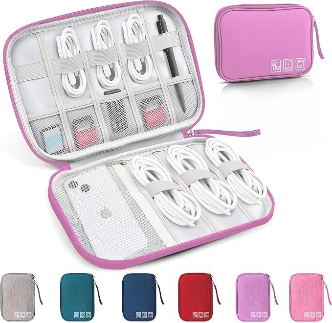 Travel Cable Organizer Bag, Electronics Organizer Tech Pouch by Unknown