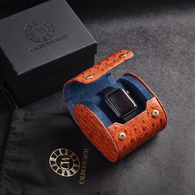 Genuine Napa Leather Watch Roll Travel Case - Image 2