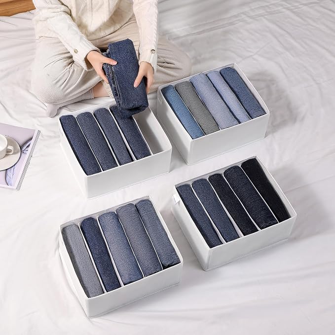 4 Packs Jeans Drawer Organizers - Image 7