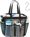 F-color Mesh Shower Caddy Portable, 8.3" Deeper Pockets Large Shower Caddy by F-color