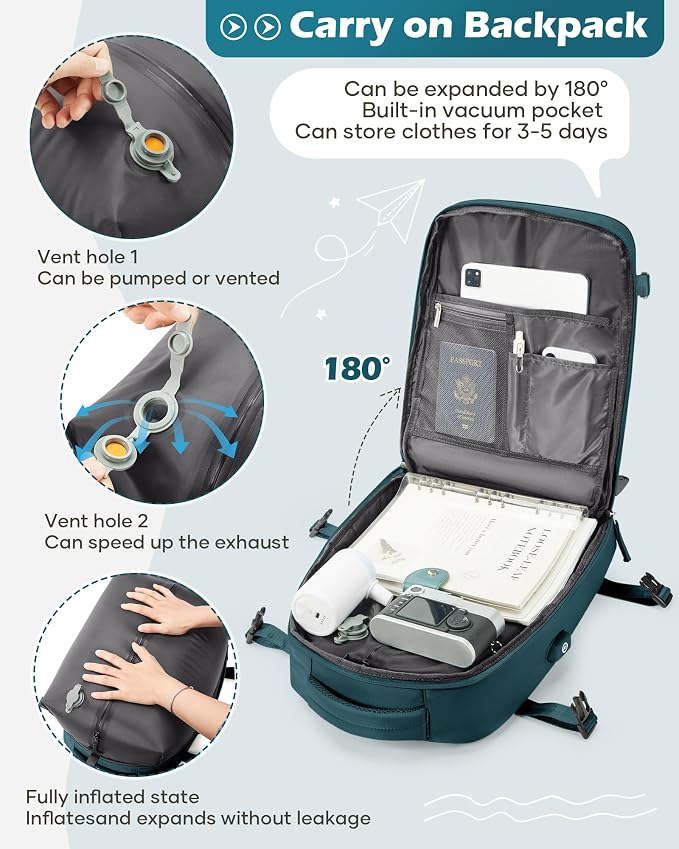 Vacuum Backpack Travel Laptop Backpacks - Image 3
