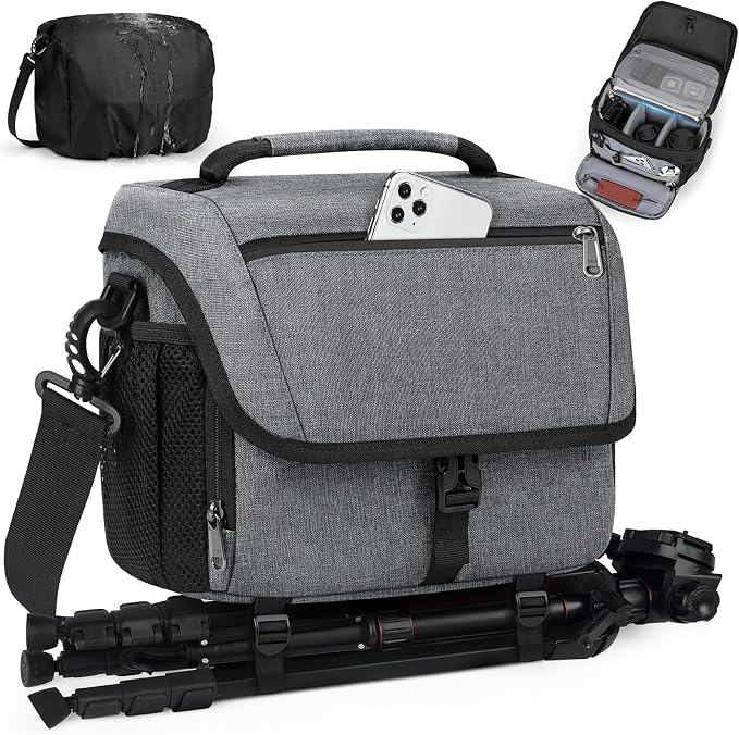 RAINSMORE Camera Bag, DSLR/SLR/Mirrorless Camera Case by RAINSMORE