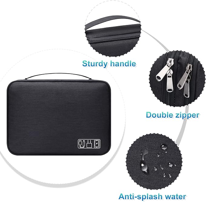 CILLA Electronics Organizer Travel, Travel Cord Organizer Case, Compact - Image 4